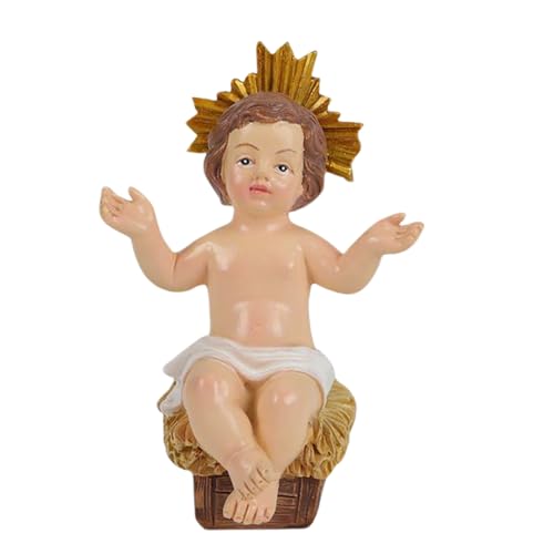 Yuecjian Baby Jesus,Kunstharz Jesuskind Krippe Skulptur | Weihnachtsdekoration Katholisch Schreinerarbeit Deko für Tisch Zuhause Büro Kirche Fest Yuecjian Baby Jesus,Kunstharz Jesuskind Krippe Skulptur | Weihnachtsdekoration Katholisch Schreinerarbeit Deko für Tisch Zuhause Büro Kirche Fest von Yuecjian