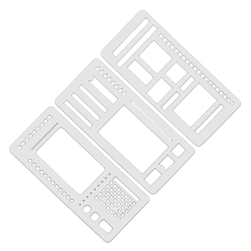Yuecjian Journal Schablonen,Kalender Schablonen für Zeichnen und Planer - Zeichenlineal für Tagebuch Planung Checkliste Tracker Malen Notizbüro von Yuecjian