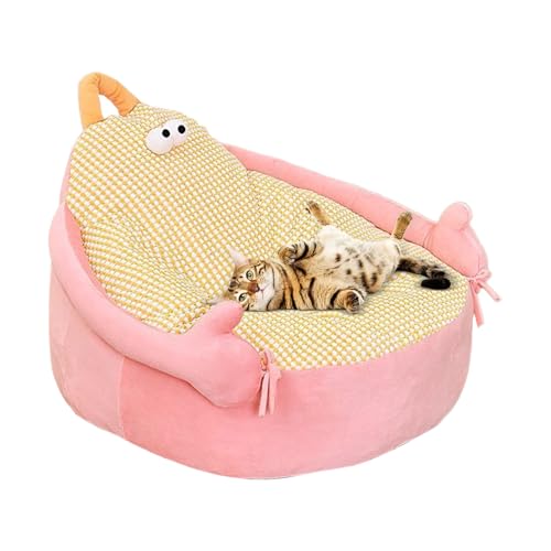 Yuecjian Katzenbett Couch | Beruhigendes Bett Für Welpe Und Kätzchen - Kuscheliges Cartoon Haustierbett Beruhigendes Schlafsofa Möbel Für Wohnzimmer Balkon Zwinger Boden Schlafzimmer Yuecjian Katzenbett Couch | Beruhigendes Bett Für Welpe Und Kätzchen - Kuscheliges Cartoon Haustierbett Beruhigendes Schlafsofa Möbel Für Wohnzimmer Balkon Zwinger Boden Schlafzimmer von Yuecjian