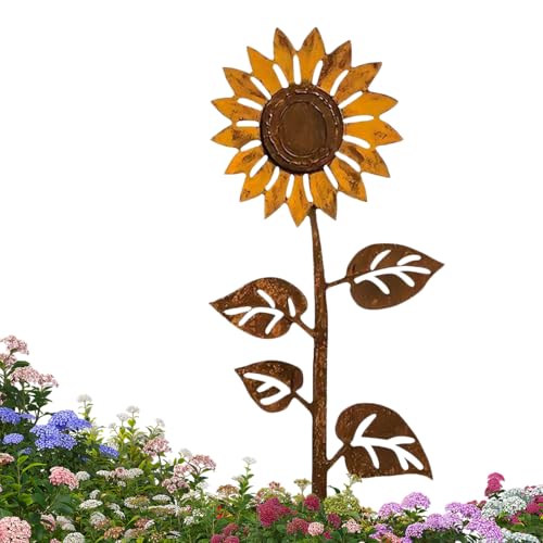 Yuecjian Metall Gartenkunst | Blumendeko Stäbe für Garten | Deko Vintage Rostige Stäbe Für Wege Vorgarten Blumenbeet Balkon Terrasse Garten Zaunlinie Rasen Poolbereich Yuecjian Metall Gartenkunst | Blumendeko Stäbe für Garten | Deko Vintage Rostige Stäbe Für Wege Vorgarten Blumenbeet Balkon Terrasse Garten Zaunlinie Rasen Poolbereich von Yuecjian