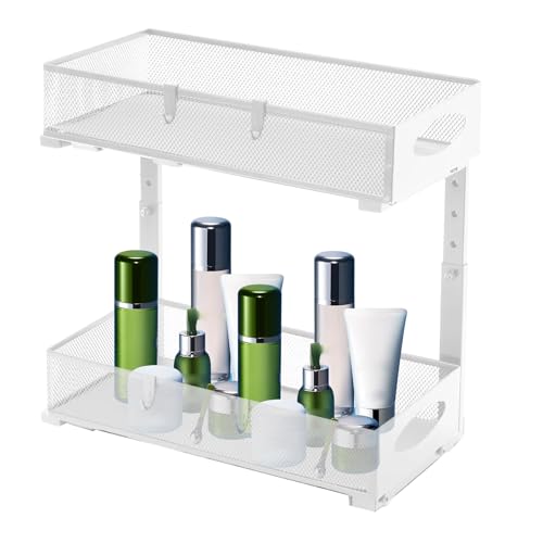 Yuecjian Organizer unter der Spüle, ausziehbare Aufbewahrungs-Organizer unter der Spüle, höhenverstellbar, Haushaltsorganisation, für Waschmittel, Papierhandtuch, Reiniger, Gläser Yuecjian Organizer unter der Spüle, ausziehbare Aufbewahrungs-Organizer unter der Spüle, höhenverstellbar, Haushaltsorganisation, für Waschmittel, Papierhandtuch, Reiniger, Gläser von Yuecjian