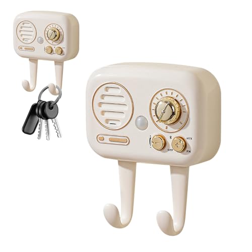 Yuecjian Schlüsselhalter, Wandhalterung, Eingangs-Schlüsselhalter mit Audio-Erinnerung, verstellbare Lautstärke, Smart Sensing, Aufbewahrungshaken für Eingangsbereich, Küche, Wohnzimmer, Flur von Yuecjian