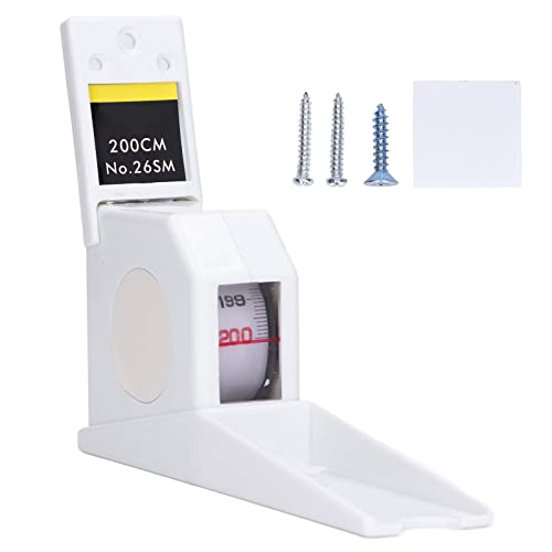 200 cm Stadiometer Wandmontage, Wachstumsmess-Höhenlineal, Rollenlineal für Erwachsene, Kinder-Rollenlineal, Höhenmesser, einziehbares Band für den Heimgebrauch von Yuecoom