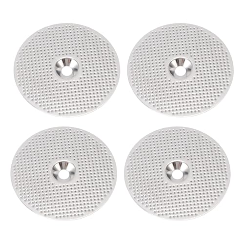 4-teiliges Puck-Sieb, Kaffeefilter-Netzplatte, 52 mm wiederverwendbarer Siebträger-Puck-Sieb für Kaffeemaschine, Edelstahl von Yuecoom