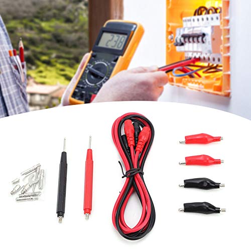 6-in-1-Multifunktions-Digitalmultimeter-Messleitung, kompatibler Sondendraht Stiftkabel Aligator-Clip-Set-Kit Multimeter von Yuecoom