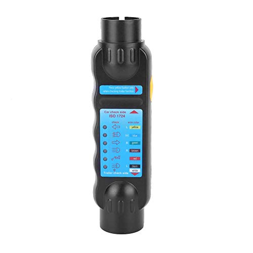 Circuit Light Test Trailer Plug Tester, 7-polige Steckdose 6 -Anzeigen 12V Steckdosentester von Yuecoom