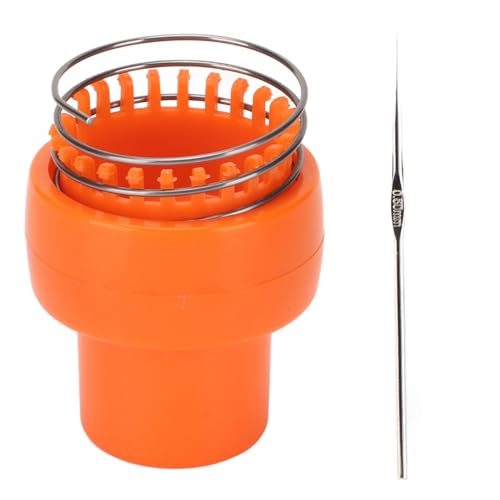 Drahthäkeln Orange Ergonomisches Design Auto Release Safe Sturdy Stricker für Hutschal -Socken -Handwerksprojekte von Yuecoom