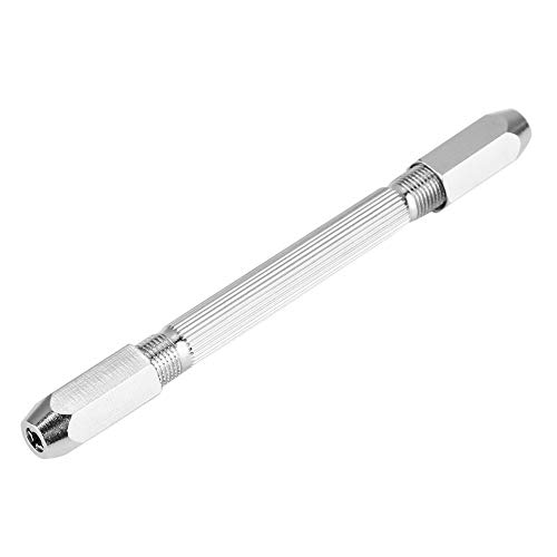 Yuecoom Handbohrer, 0-3 mm Mini Micro Manual Gimlet Double End Pin Schraubstockbohrer, Handdrehfutter Gimlet zum Bohren von Holz, Linde, Knochenhorn von Yuecoom