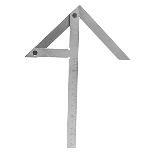 Messlineal für Zentrierwinkel aus Edelstahl, 150 x 130 mm Messlineal für Zentrierwinkel aus Edelstahl, 150 x 130 mm von Yuecoom