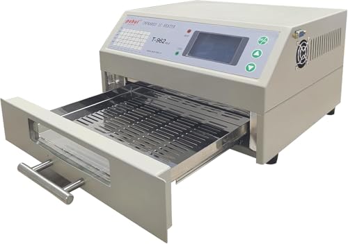 Reflow-Ofen T962A 1500W 220V Reflow-Lötmaschine 300 x 320 mm Professionelle Infrarot-Heizung Lötmaschine Automatische Reflow-Maschine Reflow-Ofen T962A 1500W 220V Reflow-Lötmaschine 300 x 320 mm Professionelle Infrarot-Heizung Lötmaschine Automatische Reflow-Maschine von Yuecoom