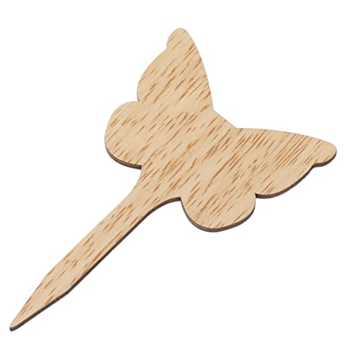 Schmetterlingsform Blumentopf Holz Tag, 30 STÜCKE Bonsai Samen Namensschild Dekoratives Holz Pfahl Board, Pflanzen Blume Name Hinweis Tag Board von Yuecoom