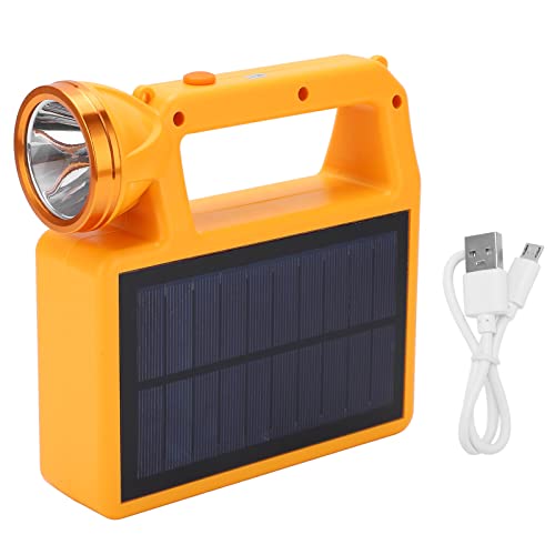 Solar-Taschenlampen wiederaufladbar, 6000 mAh 57 Lichtperlen tragbares Solarladegerät Power Bank, IP65 wasserdichte explosionsgeschützte Anti-Vibrations-Solar-Taschenlampen für Notfälle von Yuecoom