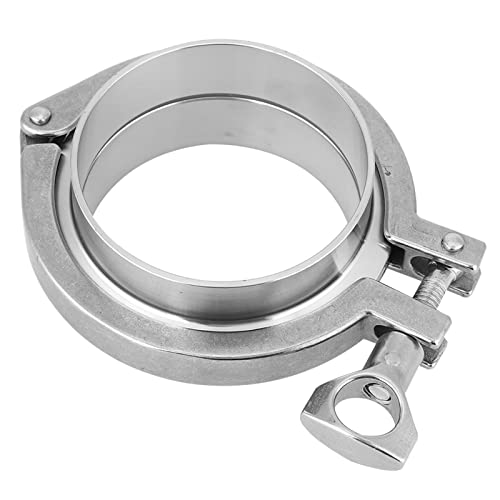 Tri-Clamp, Homebrew-Clamp, 3-Zoll-Clamp, 76-mm-Rohr-Sanitär-Edelstahl-Ferrulen-Verbindungsset von Yuecoom