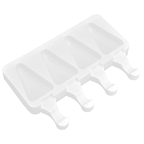 Eiscremeform, Multi-Grid-Silikon-Eisbar-Form Hitzebeständige wiederverwendbare Eiscremeherstellungsform Küche DIY Werkzeug(4 triangle popsicles) von Yuecoom