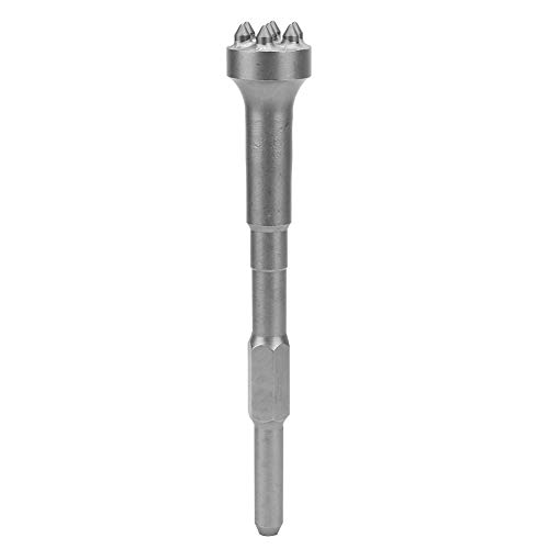 Yuecoom Hammermeißel, Legierungs-Hammermeißel-Bit-Set, professionelles Hammer-Dilatationsmeißel-Werkzeug für elektrischen Abbruchhammer-Betonbrecher(Round Head 7 Teeth) von Yuecoom