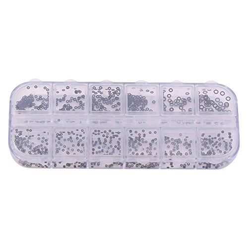 Yuecoom O-Ring, 1,4-2,8 mm 12 Größen Gummiringe Uhren Dichtungen Tiny Crown-O-Ring Box Set für wasserdichte Dichtung von Yuecoom