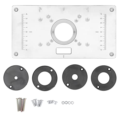Yuecoom Schneidemaschine Flip Board, Aluminiumlegierung Universal Trimmen Flip Board, multifunktionale einfache Installation Router Tisch Einsatzplatte für Holz,Frästisch Einlegeplatte Yuecoom Schneidemaschine Flip Board, Aluminiumlegierung Universal Trimmen Flip Board, multifunktionale einfache Installation Router Tisch Einsatzplatte für Holz,Frästisch Einlegeplatte von Yuecoom