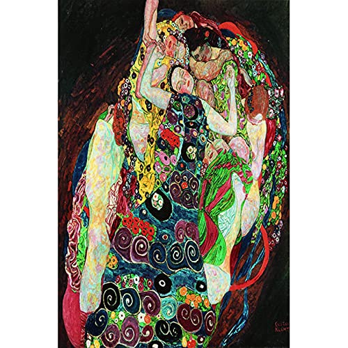 Kunstwerk Welt Berühmteste Leinwand Malerei Serie Klassischer Künstler Gustav Klimt Poster Drucke Wandkunst Bild Wohnzimmer 60x90cm(24x35in Rahmenlos von Yuefa Art