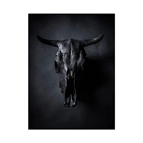 Wandbilder Gebrochener Stierkopf Leinwand Malerei Abstrakte Kunst Poster und Drucke Moderne Wohnzimmer Wohnkultur Malerei 40x60cm (16x24in) Rahmenlos von Yuefa Art