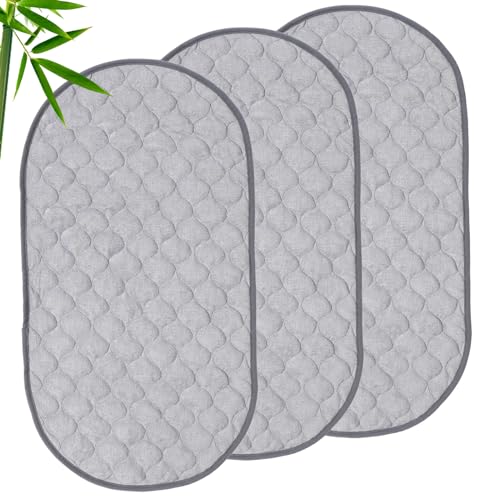 3pcs Windelwechselmatte Baumwolle Atmungsaktiv Wasserdicht Wickelauflagen Liner Waschbar Wiederverwendbar Baumwolle Urinal Pad Windel Wickeltisch Abdeckung für Zuhause Reisen von Yuehuamech