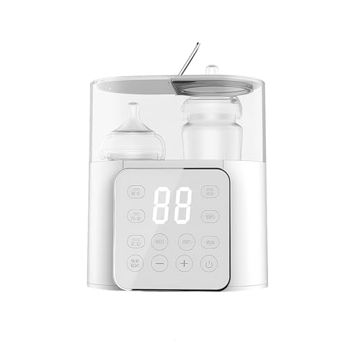 Babyflaschenwärmer 2 Flaschen Babymilch-Nahrungswärmer Auftauen mit 24H Konstantmodus Intelligente Temperaturkontrolle LCD Display 9-in-1 Heizung Muttermilchwärmer für Muttermilch Formel von Yuehuamech