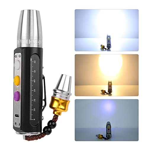 Yuehuamech Jade Appraisal Flashlight Portable 3 LEDs Expert Torch USB Rechargeable Jewelry Flashlight Gems Identification Lights for Appraisal Diamond Jewelry Testing Tool Yuehuamech Jade Appraisal Flashlight Portable 3 LEDs Expert Torch USB Rechargeable Jewelry Flashlight Gems Identification Lights for Appraisal Diamond Jewelry Testing Tool von Yuehuamech