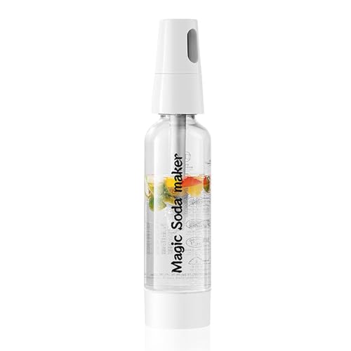 Soda-Maker-Flaschen, 1 l, tragbarer Sprudelwasserbereiter, Siphon, Soda-Maschine zum Erfrischen von Seltzer-Cocktails, Säften, kohlensäurehaltigen Getränken zu Hause/Bar, ohne 8 g CO2-Zylinder Soda-Maker-Flaschen, 1 l, tragbarer Sprudelwasserbereiter, Siphon, Soda-Maschine zum Erfrischen von Seltzer-Cocktails, Säften, kohlensäurehaltigen Getränken zu Hause/Bar, ohne 8 g CO2-Zylinder von Yuehuamech