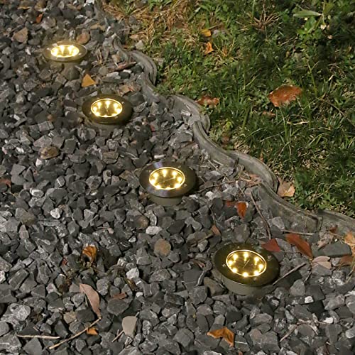 Solare Bodenbeleuchtung Garten 8LED Decking Lights Solar In- Ground Landschaft Beleuchtung für Pathway Yard Deck Rasen Weg Weg Patio Zaun Einfahrt von Yuehuamech