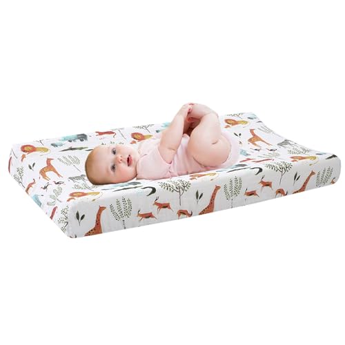 Yuehuamech Baby Windel Wickelauflage Abdeckung Wiege Matratzen Blätter Ultra weiche Baumwolle Wickeltisch Abdeckung Blatt Universal Fitting Matten Neugeborene Essentials Geschenk 32X 16 von Yuehuamech