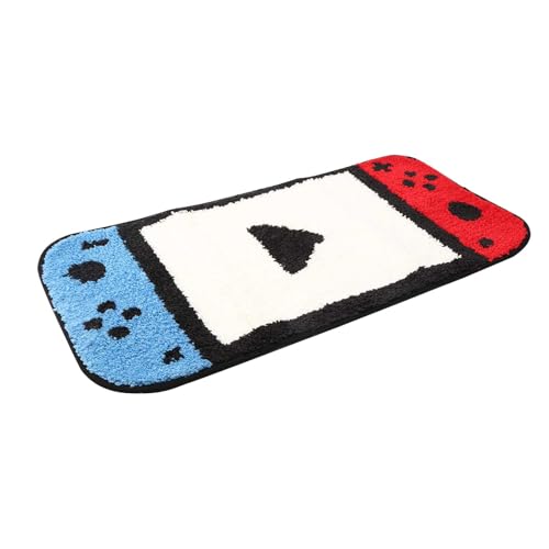 Yuehuamech Gaming-Teppich Anime-Teppich Moderner Game-Controller Gamepad-Teppichs Weiche, saugfähige Gaming-Bodenmatte mit Rutschfester Rückseite für den Innen- und Außenbereich 15,7 x 31,5 Zoll von Yuehuamech