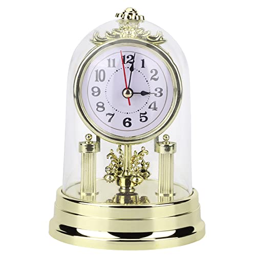Yuehuamech Kaminsims- Uhren Europäische Vintage- Uhr Stille Tischuhr Antik Nicht tickende Tischuhr Retro Gold Uhren für Wohnzimmer Büro Haus Tischplatte Regal Desktop Dekor Yuehuamech Kaminsims- Uhren Europäische Vintage- Uhr Stille Tischuhr Antik Nicht tickende Tischuhr Retro Gold Uhren für Wohnzimmer Büro Haus Tischplatte Regal Desktop Dekor von Yuehuamech