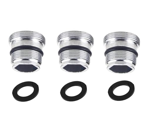 3 Stück Wasserhahn Adapter,M18.5-M22 Adapter von Außengewinde auf Außengewinde für Wasserhähne für Badezimmer Küche Wasserreiniger Gartenschlauch von Yuejizhe