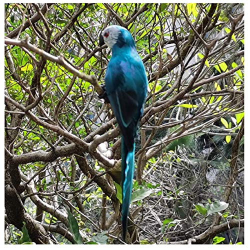 Feder Papagei Künstlicher Vogel, Hängende Papageien Statue Verzierung Im Innenhof Garten Baum Innen Dekoration, Für Patio Garten Rasen Und Naturliebhaber Tropische Vogelsammler (Grün) von Yuemei