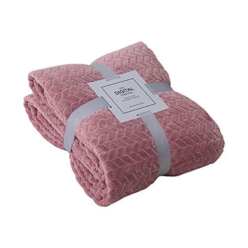 Yuemei Wärmedecken Fürs Auto Umarmen für Sofas, leichte Plüschdecke, weich und Bettdecken, geeignet als Geschenk für Heimtextilien (Pink, One Size) von Yuemei