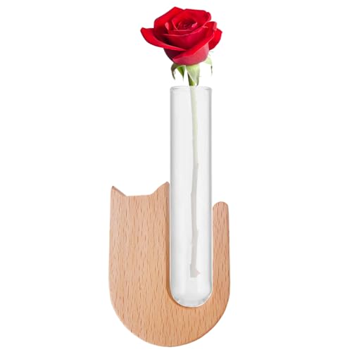 Yuemeuy Auto Lüftungsgitter Blumenvasen Clip | Blumenhalter Mit Klipp Für Auto Lüftung,Automobil Zierde Mit Holzoptik Für Frauen Und Mädchen von Yuemeuy