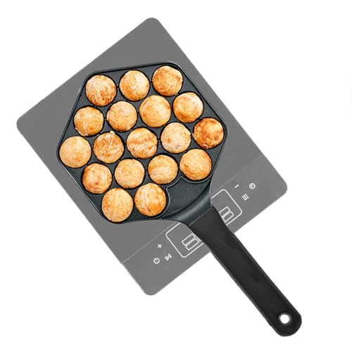 Yuemeuy Fritteuse | Grillpfanne Für Bälle - 18 Mulden Runde Pfannkuchen Werkzeug Für Zuhause Frühstücksstation Imbissstand Yuemeuy Fritteuse | Grillpfanne Für Bälle - 18 Mulden Runde Pfannkuchen Werkzeug Für Zuhause Frühstücksstation Imbissstand von Yuemeuy