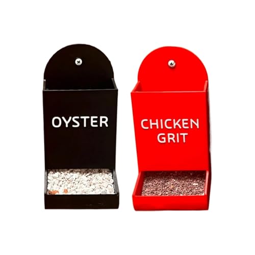 Yuemeuy Hähnchen Muschelkalk Spender,Enten Futtertrog - Hängbar Für Enten Und Hühner von Yuemeuy