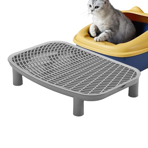 Yuemeuy Katzenklo Stufe - Doppelt Gelagerter Streufänger Für Katzen,Leicht Zu Reinigen Kitten Stufe Litterbox Aufbewahrung Für Wohnung Zuhause Balkon Schlafzimmer von Yuemeuy