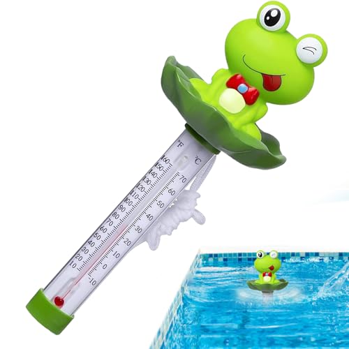 Yuemeuy Pooltemperatur Floater | Sicherheitsbadtiermessgeräte | Schwimmendes Pool -Wassertemperaturmesswerkzeug für Innen- und Schwimmbad im Freien im Freien von Yuemeuy