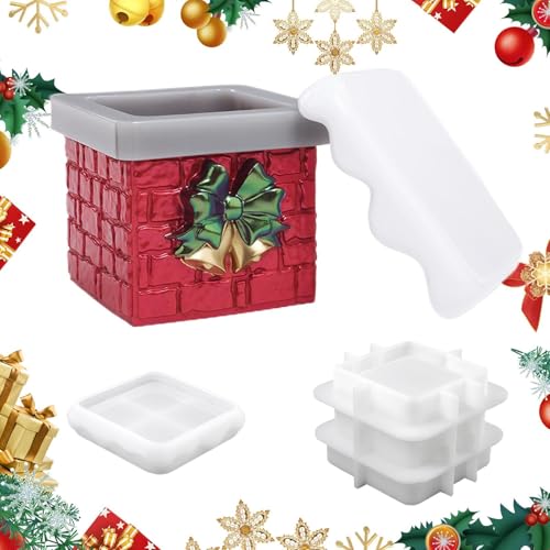 Yuemeuy Silikonformen für Weihnachten - Schneebedeckter Schmuckschale Silikonform - Wiederverwendbare Einfache Entformung Kunst Projekt Form - Für Schmuck Organizer Gips Ton Deko Herstellung von Yuemeuy