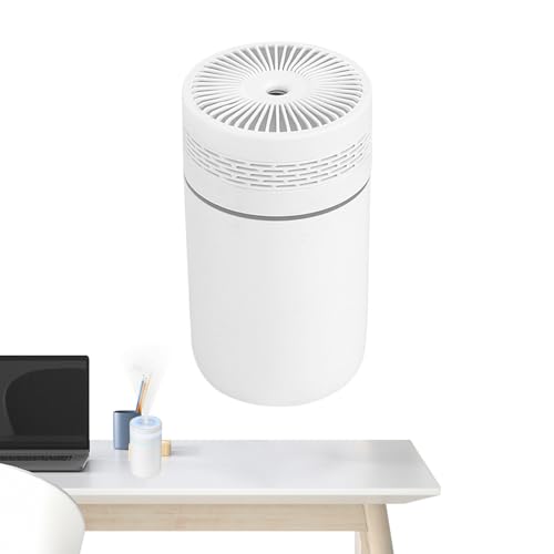 Yuemeuy Tischluftbefeuchter | Beleuchteter Tischbefeuchter Mit LED,USB-Betrieb Mit Zweifach-Geschwindigkeitsmodus & 250ml Tank Für Reise, Arbeitszimmer, Hotel & Wohnzimmer von Yuemeuy