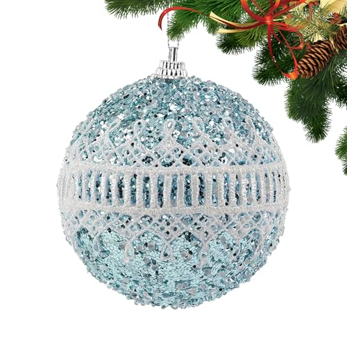 Yuemeuy Weihnachtskugel | 8 cm zerbrechsicher glitzernd Christbaumschmuck,Weihnachtsschmuck Deko - Für Zuhause Büro Schule Hotel Wohnung Studentenwohnheim Bauernhaus Feste von Yuemeuy