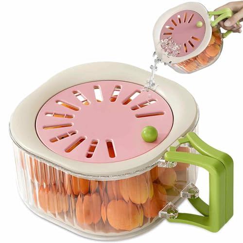 Yueser Abtropfschale, Abtropfkorb Abtropfsieb Obstwaschanlage Siebservierer mit Deckel Abtropfschale Obst Obstkorb mit Deckel Obstsieb Sieb Schüssel Gemüsewaschschüssel mit Griff Abtropfgestell Rosa Yueser Abtropfschale, Abtropfkorb Abtropfsieb Obstwaschanlage Siebservierer mit Deckel Abtropfschale Obst Obstkorb mit Deckel Obstsieb Sieb Schüssel Gemüsewaschschüssel mit Griff Abtropfgestell Rosa von Yueser