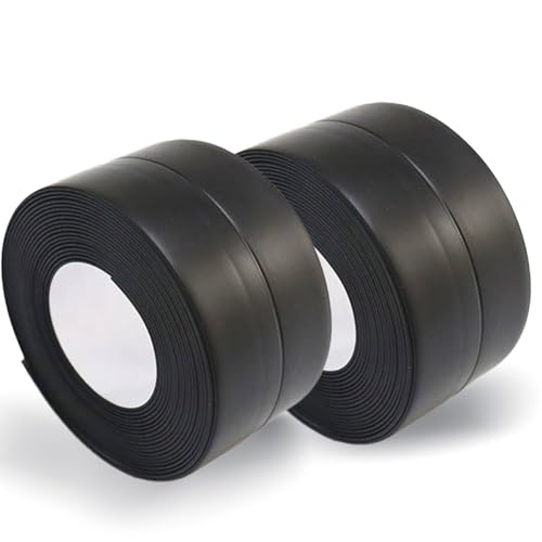 Yuexitech 2 Rollen Dichtungsband Selbstklebend，Wasserfest Fugenband Selbstklebend Anti-schimmel，Selbstklebendes Dichtungsband Dusche Für Küche,badezimmer, Toilette, Wandecke （Schwarz 3.2m * 38mm） von Yuexitech