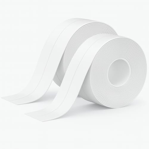 Yuexitech 2 Rollen Dichtungsband Selbstklebend，Wasserfest Fugenband Selbstklebend Anti-schimmel，Selbstklebendes Dichtungsband Dusche Für Küche,badezimmer, Toilette, Wandecke （Weiß 3.2m * 38mm） von Yuexitech