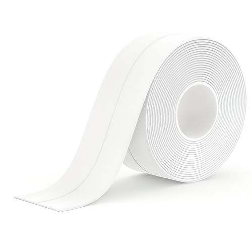 Yuexitech Dichtungsband Selbstklebend，Wasserfest Fugenband Selbstklebend Anti-schimmel，Selbstklebendes Dichtungsband Dusche Für Küche,badezimmer, Toilette, Wandecke (Weiß 3.2m * 38mm) von Yuexitech