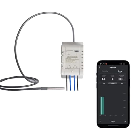 Yueyang Temperatursensor WiFi 16A, Tuya Smart Temperatursensor Monitor, Leistungsmessung, th16+DDS-18b20 von Yueyang