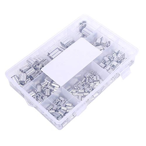 315pcs Crimp -Cover, Draht -Ferrule -Kit, Aluminium -Crimp -Schleife M1.2 M1,5 M2 M2,5 M3 M4 M5 M6 Hardware -Teile von Yuezhongoo