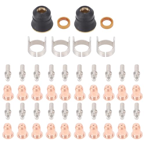48 Plasma Cutting Equipment,Pieces Set Cutting Torch Consumables Ipt40 Tip Electrodes Nozzles Cups Stand Off Guide For Cut 55ds Pro Cut 65ds von Yuezhongoo