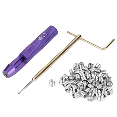 50pcs Helicoil Thread Repair Kit,Stainless Steel Coiled Wire Helical Screw Thread Repair Kit M3 X 2d 50pcs Helicoil Thread Repair Kit,Stainless Steel Coiled Wire Helical Screw Thread Repair Kit M3 X 2d von Yuezhongoo